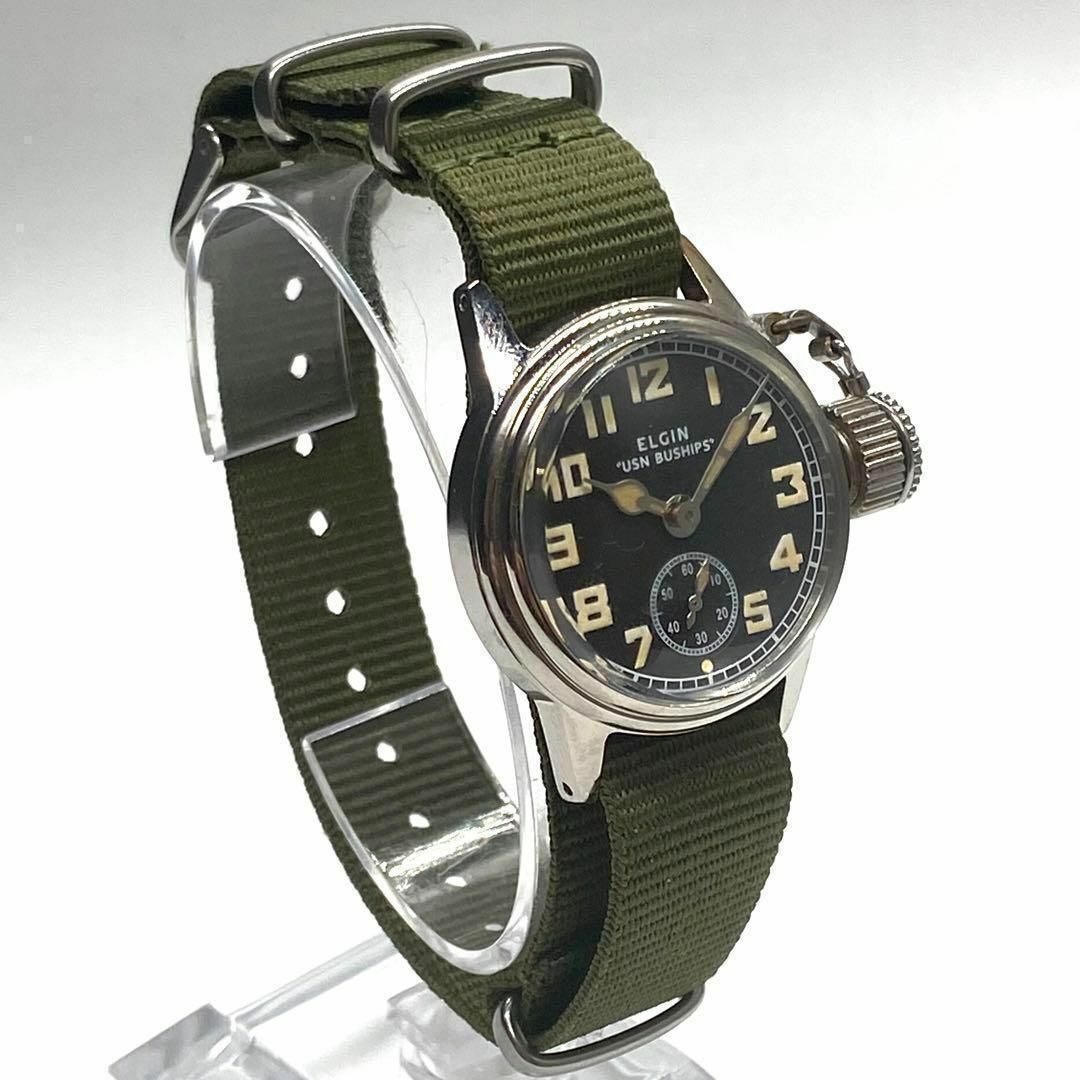 ☆至高品 エルジン WWⅡ ミリタリー 1940s 19j ビンテージ a10-