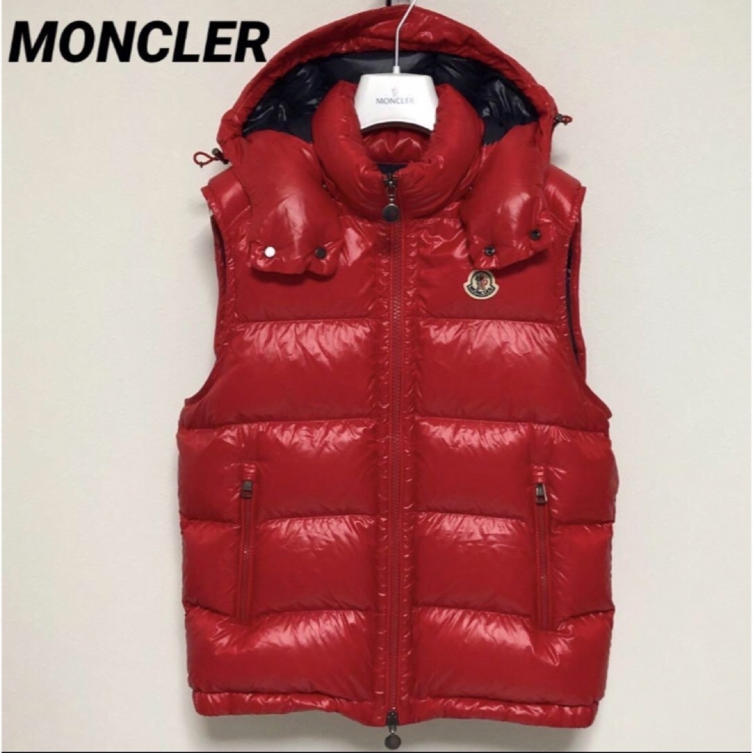 MONCLER モンクレール　ボルム　BORMES 2way　ダウンベスト　赤