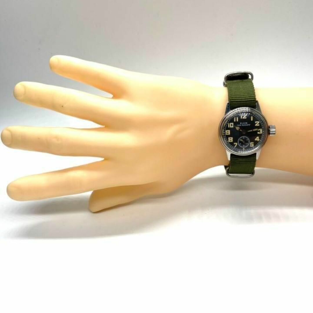 ★至高品 エルジン WWⅡ ミリタリー  1940s 19j ビンテージ a1 メンズの時計(腕時計(アナログ))の商品写真