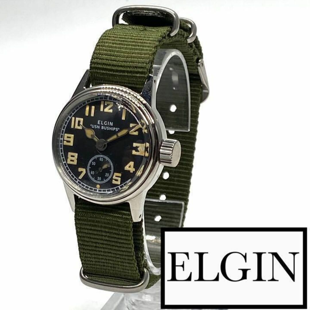 ☆至高品 エルジン WWⅡ ミリタリー 1940s 19j ビンテージ a1-