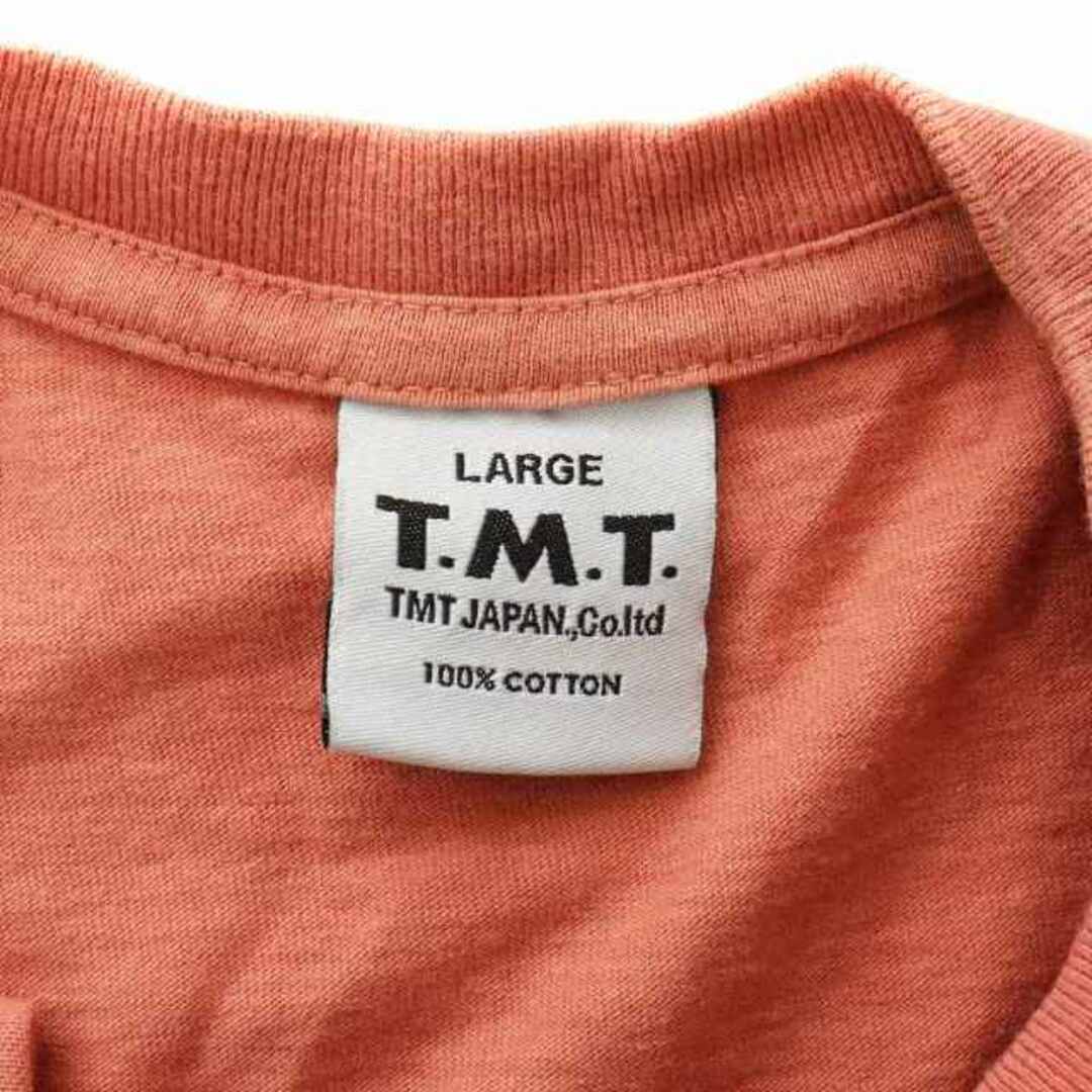 TMT(ティーエムティー)のティーエムティー TMT Tシャツ カットソー 半袖 LARGE L 赤 メンズのトップス(Tシャツ/カットソー(半袖/袖なし))の商品写真