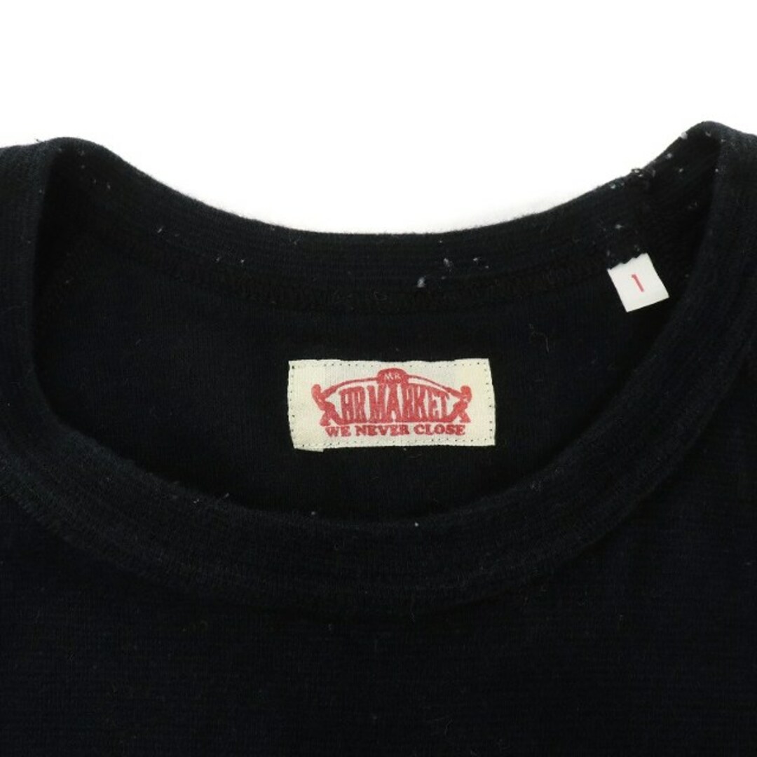 HOLLYWOOD RANCH MARKET(ハリウッドランチマーケット)のHOLLYWOOD RANCH MARKET ストレッチフライスTシャツ 1 黒 メンズのトップス(Tシャツ/カットソー(半袖/袖なし))の商品写真