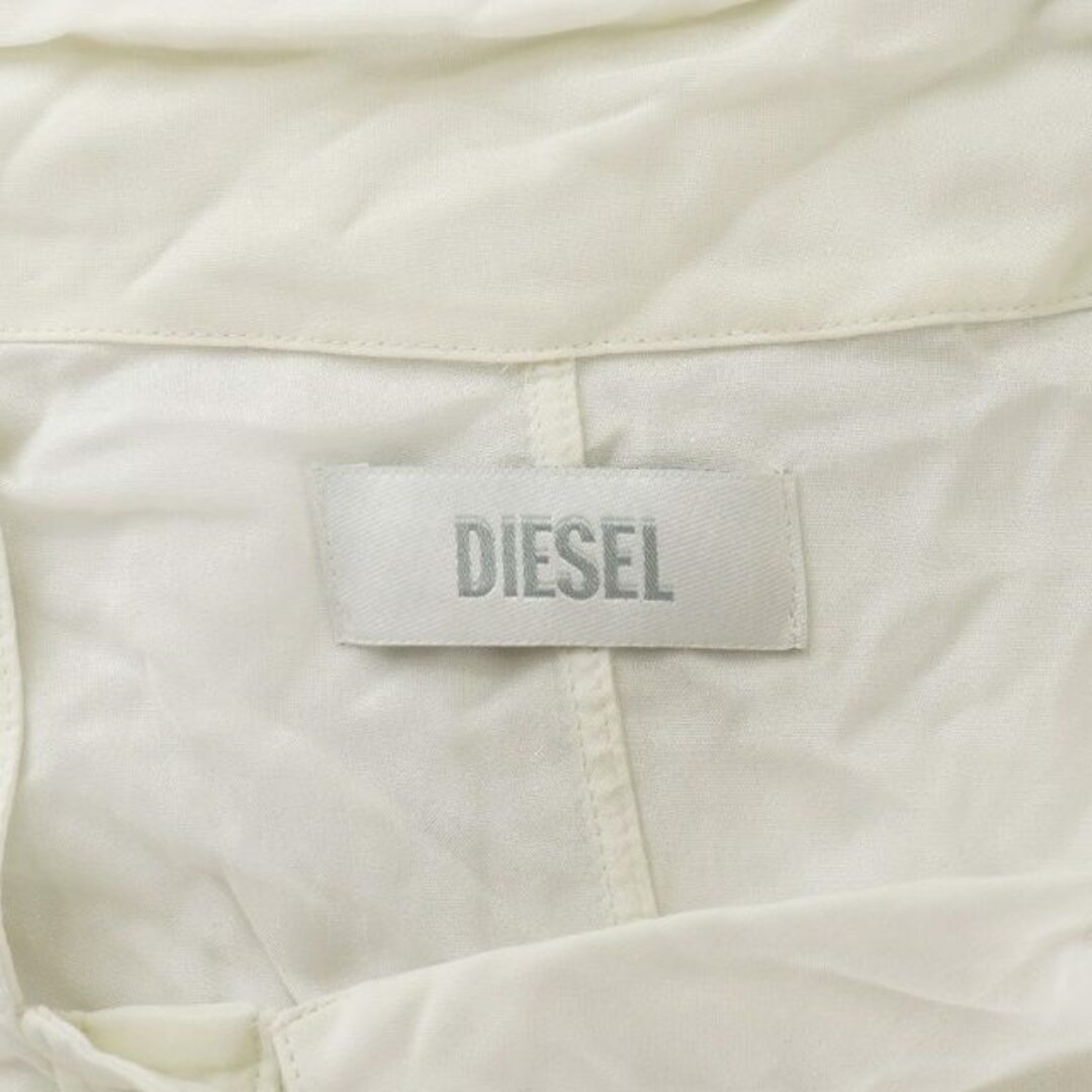 DIESEL(ディーゼル)のディーゼル DIESEL ブラウス シャツ ノースリーブ タグ付き XS 白 レディースのトップス(シャツ/ブラウス(半袖/袖なし))の商品写真