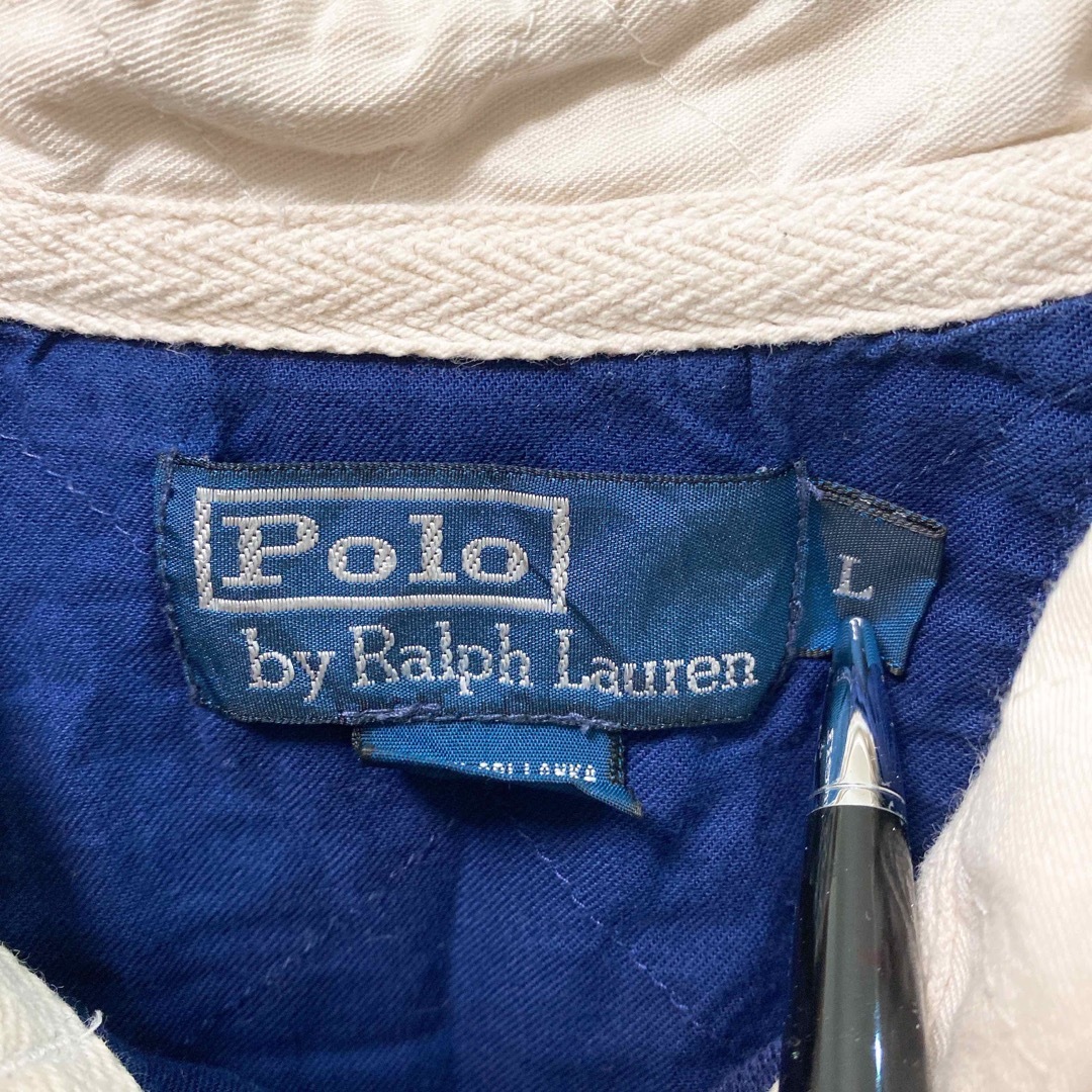 Ralph Lauren(ラルフローレン)の90s ポロバイラルフローレン　半袖ポロシャツ　ラガー　ビッグポニー　男女兼用 メンズのトップス(ポロシャツ)の商品写真