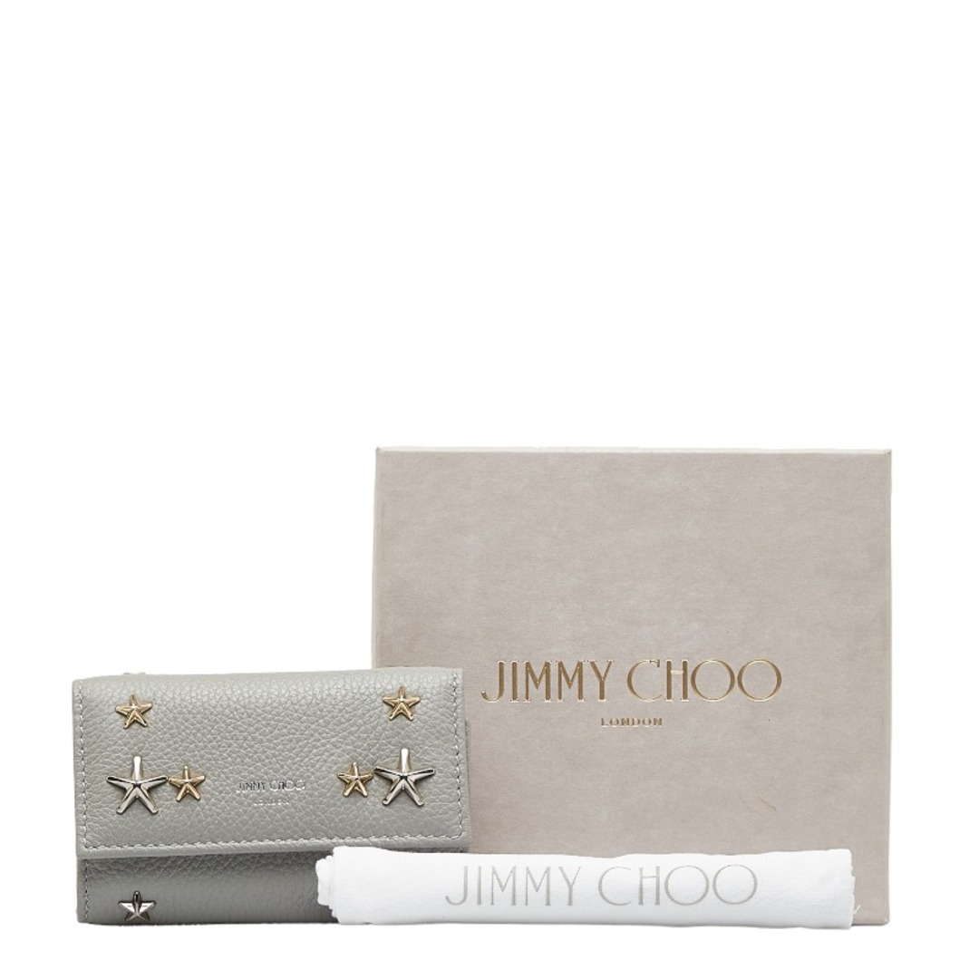 JIMMY CHOO(ジミーチュウ)の美品 ジミーチュウ ネプチューン スタースタッズ キーケース レザー レディース JIMMY CHOO 【1-0122660】 レディースのファッション小物(キーケース)の商品写真