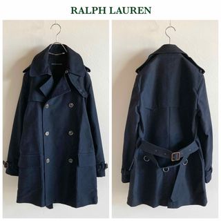 ラルフローレン(Ralph Lauren)のラルフローレン コットン モールスキン トレンチコート 6 ネイビー(トレンチコート)