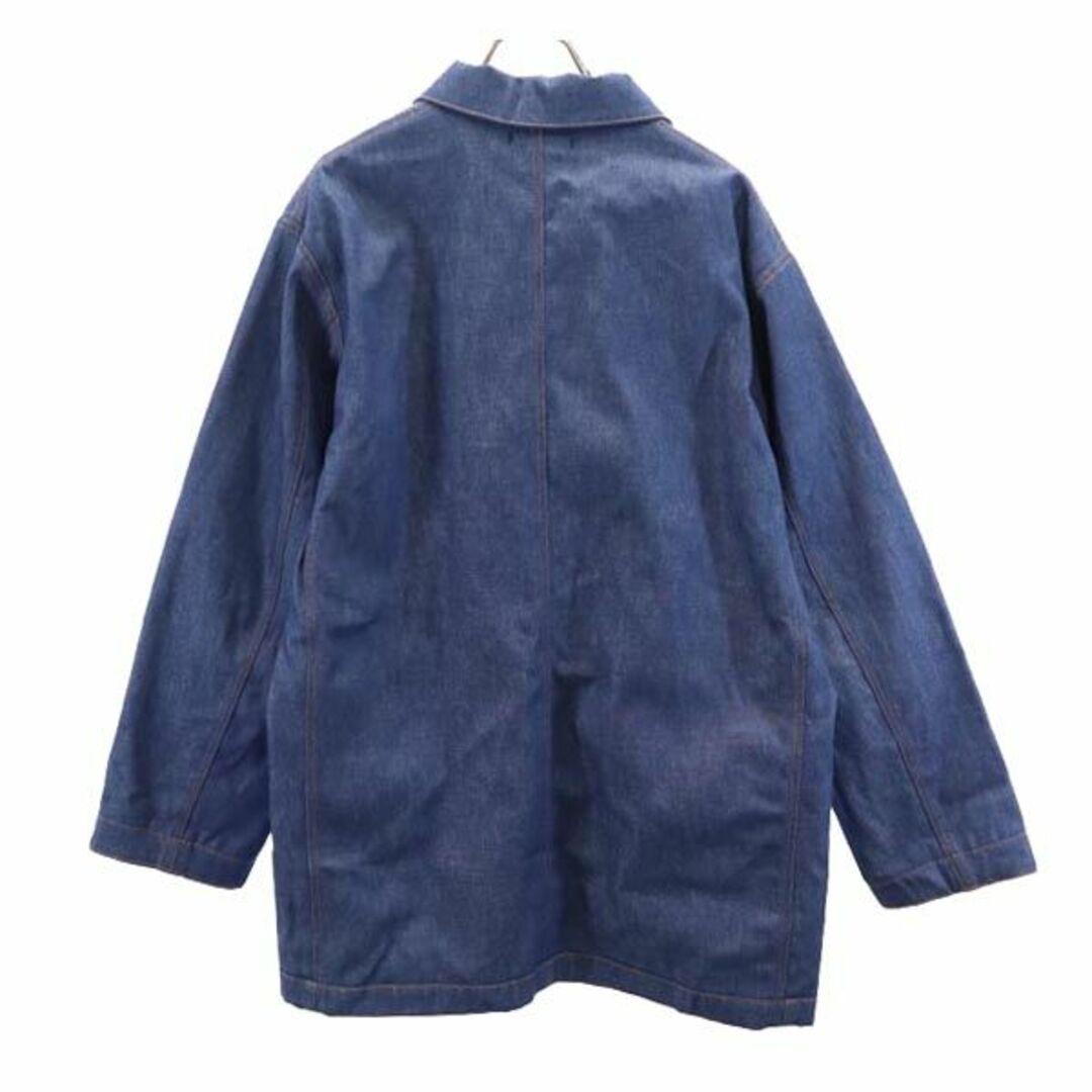 美品 ウエストオーバーオールズ 日本製 リバーシブル デニムコート F