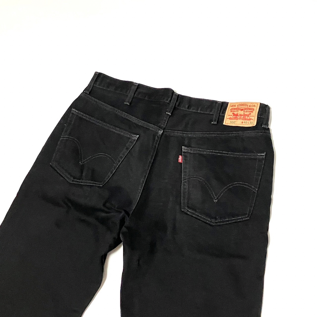 黒 40x30 Levi’s 550  デニムパンツ ジーンズブラック