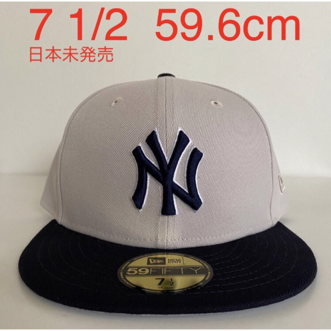 ツバ裏グレー ヤンキース ニューエラ キャップ 1/2 New Era Cap帽子