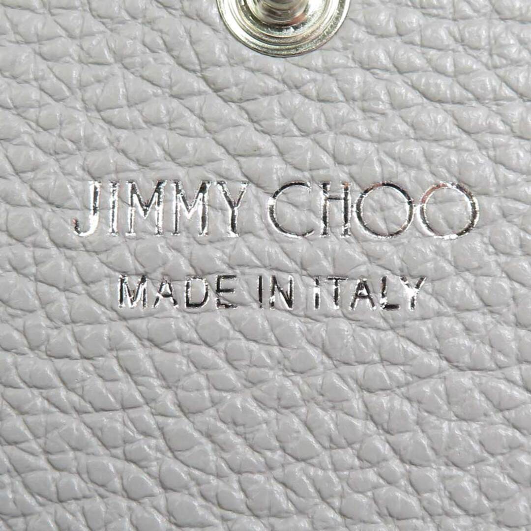 ジミーチュウ JIMMY CHOO カードケース 名刺入れ レザー/メタル ライトグレー ユニセックス 送料無料 h29874f