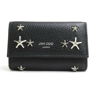 ジミーチュウ(JIMMY CHOO)のジミーチュウ JIMMY CHOO キーケース レザー/メタル ブラック ユニセックス 送料無料【中古】 h29875f(キーケース/名刺入れ)