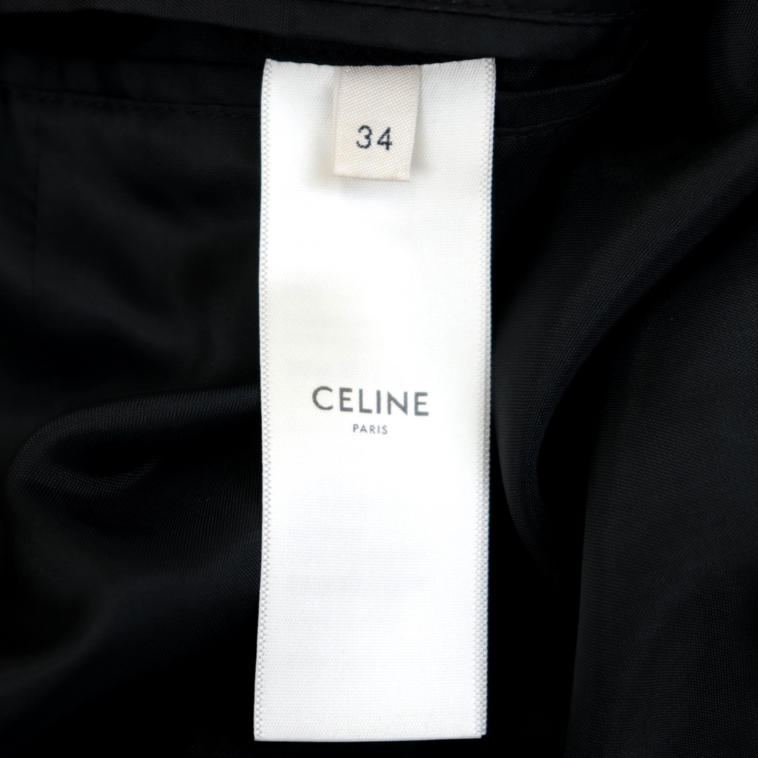 美品 セリーヌ レオパード キルティング ブルゾン レディース 茶系 34 シルク ヒョウ柄 ジャケット CELINE 5