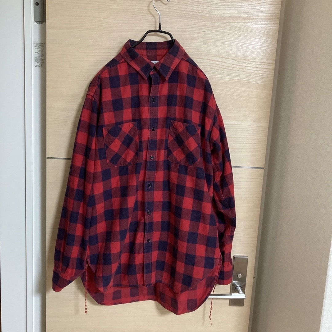 UNUSED アンユーズド ブロックチェック　ネルシャツ 日本製 | フリマアプリ ラクマ
