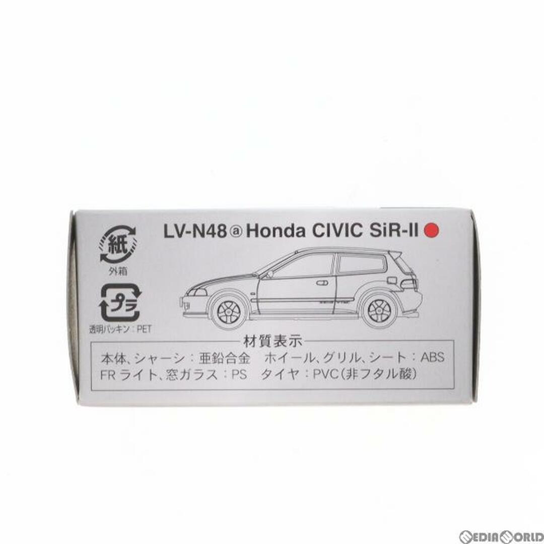 権利表記トミカリミテッドヴィンテージ NEO TLV-N48a Honda シビック SiR-II(レッド) 1/64 完成品 ミニカー(225652) TOMYTEC(トミーテック)