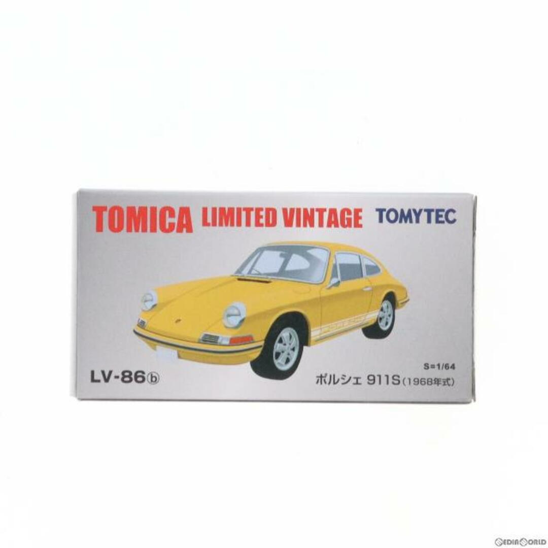 トミカリミテッドヴィンテージ TLV-86b ポルシェ911S 1968年式(イエロー) 1/64 完成品 ミニカー(225881) TOMYTEC(トミーテック)164スケール