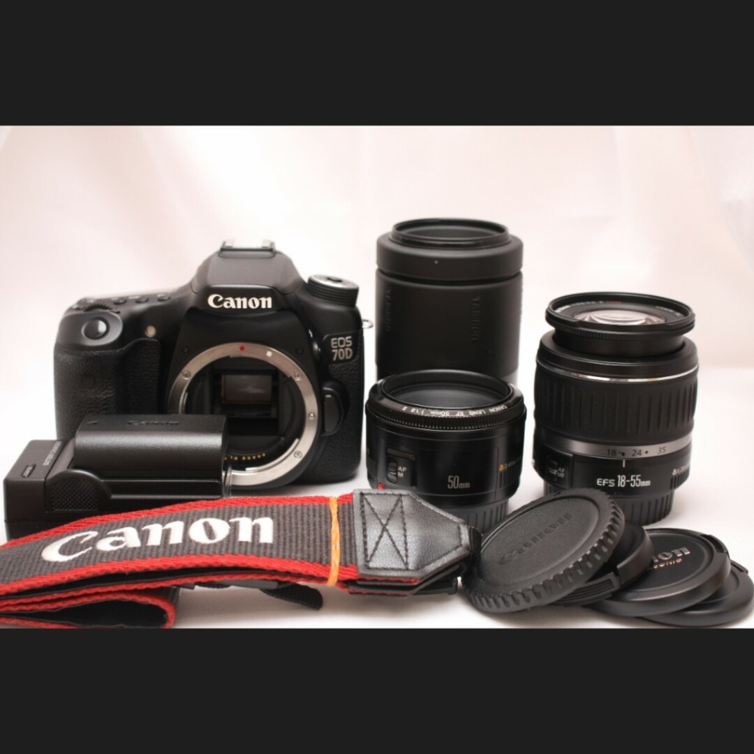 ★美品★ Canon EOS 70D トリプルレンズセット