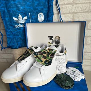 スタンスミス(STANSMITH（adidas）)のBAPE adidas エイプ　スタンスミス　ゴルフスニーカー　27.0(スニーカー)