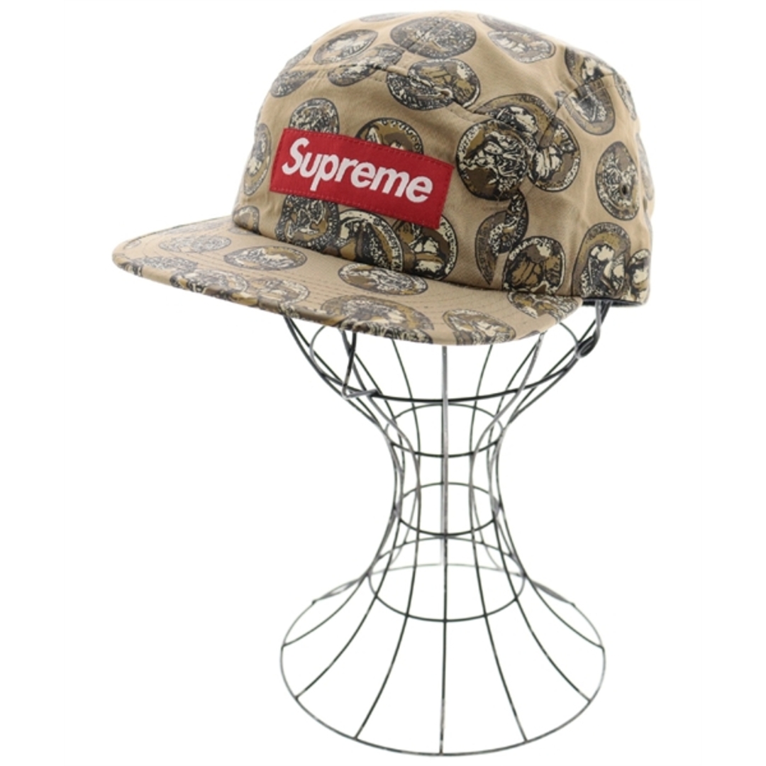 Supreme - Supreme シュプリーム キャップ - ベージュx白等(総柄