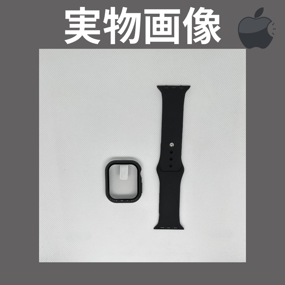 Apple Watch(アップルウォッチ)のApple Watch ベルト付きカバー ミッドナイトブルー 45㎜ メンズの時計(ラバーベルト)の商品写真