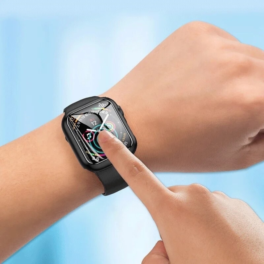 Apple Watch(アップルウォッチ)のApple Watch ベルト付きカバー ミッドナイトブルー 45㎜ メンズの時計(ラバーベルト)の商品写真