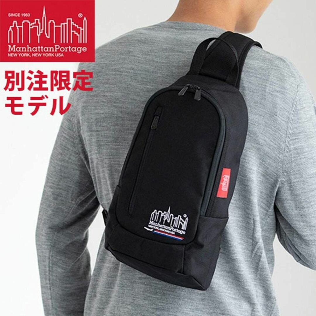 【色: ブラック】[マンハッタンポーテージ] JALオリジナル クロス ボディバ メンズのバッグ(その他)の商品写真