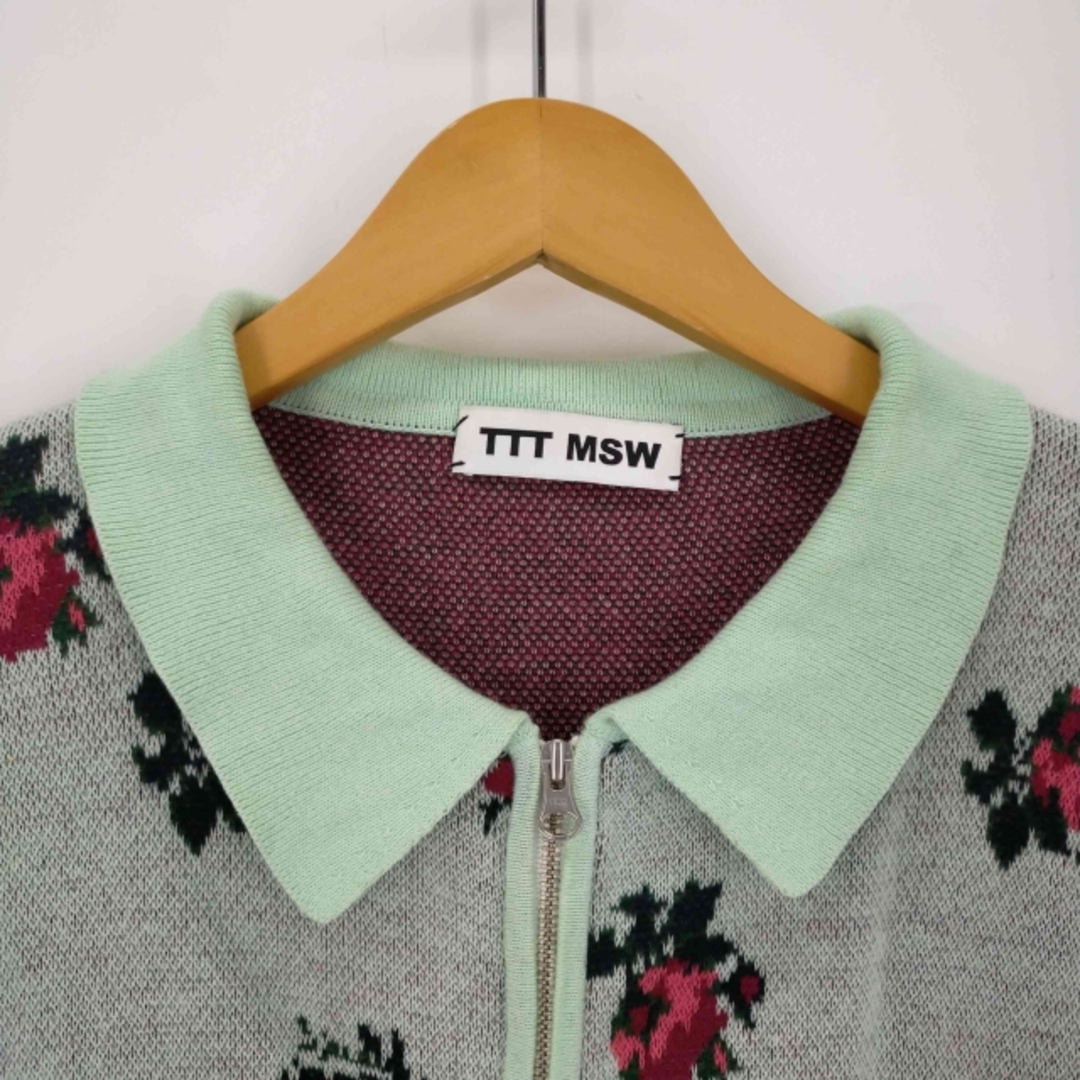TTT_MSW(ティーモダンストリートウエア) flower knit polo 2
