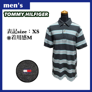 トミーヒルフィガー(TOMMY HILFIGER)のトミーヒルフィガー ポロシャツ メンズ サイズXS  着用感M ワンポイントロゴ(ポロシャツ)