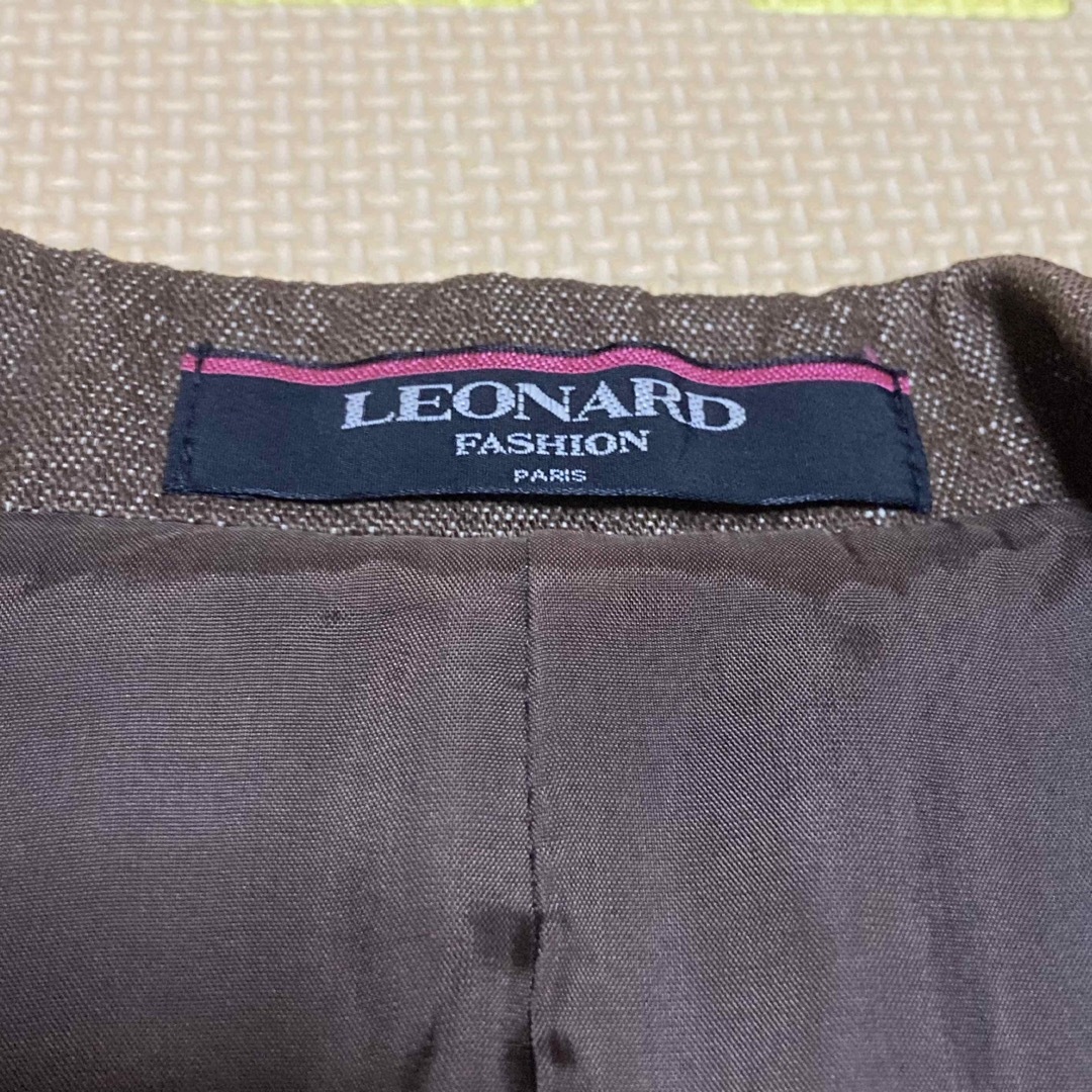 LEONARD  レオナール　テーラードジャケット ブラウン