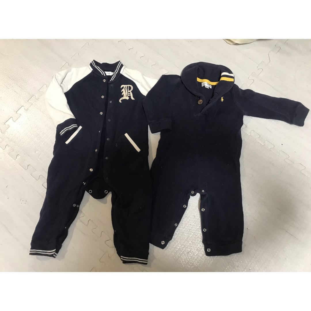 POLO RALPH LAUREN(ポロラルフローレン)のラルフローレン　秋冬用ロンパース  80 キッズ/ベビー/マタニティのベビー服(~85cm)(ロンパース)の商品写真