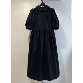 極美品☆ robe de chambre ベロアロングワンピース　ネイビー　L