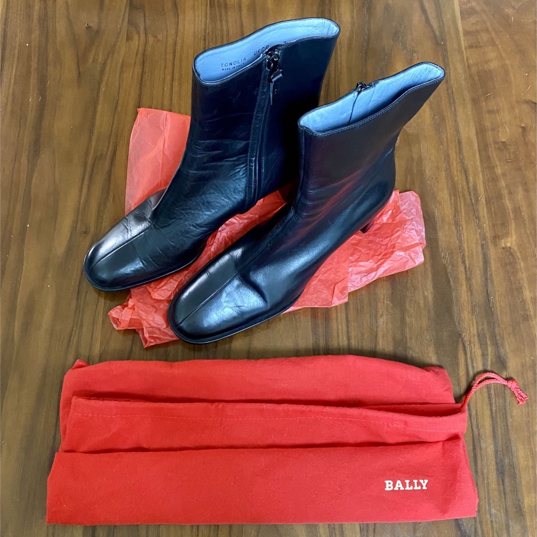 【革質が秀悦です！】Bally レザーブーツ　イタリア製　23-23.5cm