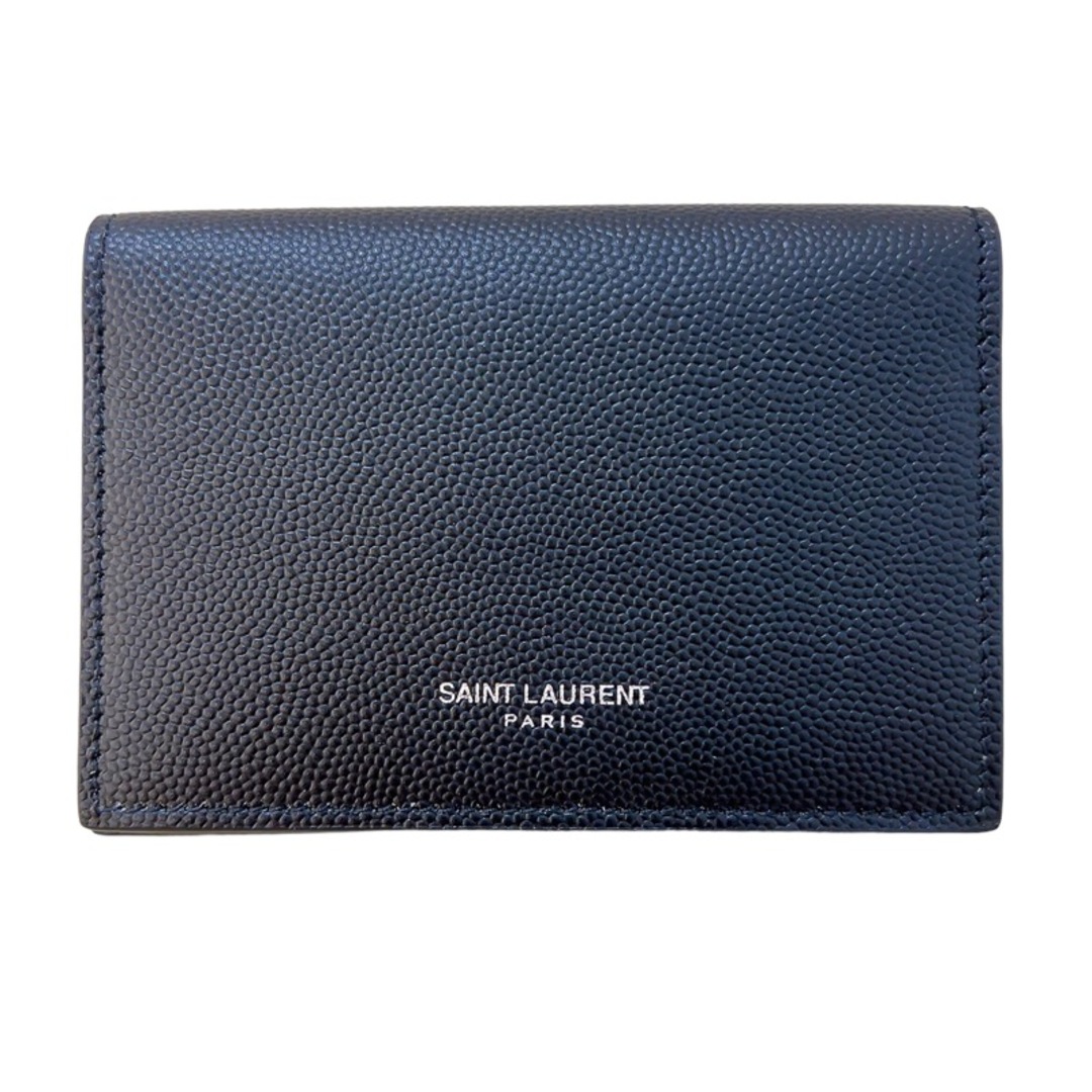 サンローラン SAINT LAURENT カードケース 469338 ブラック カーフスキンレザー ユニセックス カードケース