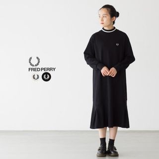 FRED PERRY フレッドペリーひざ丈ワンピース