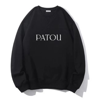 なし開閉PATOU パトゥ ニット・セーター M ベージュx黒(ボーダー)