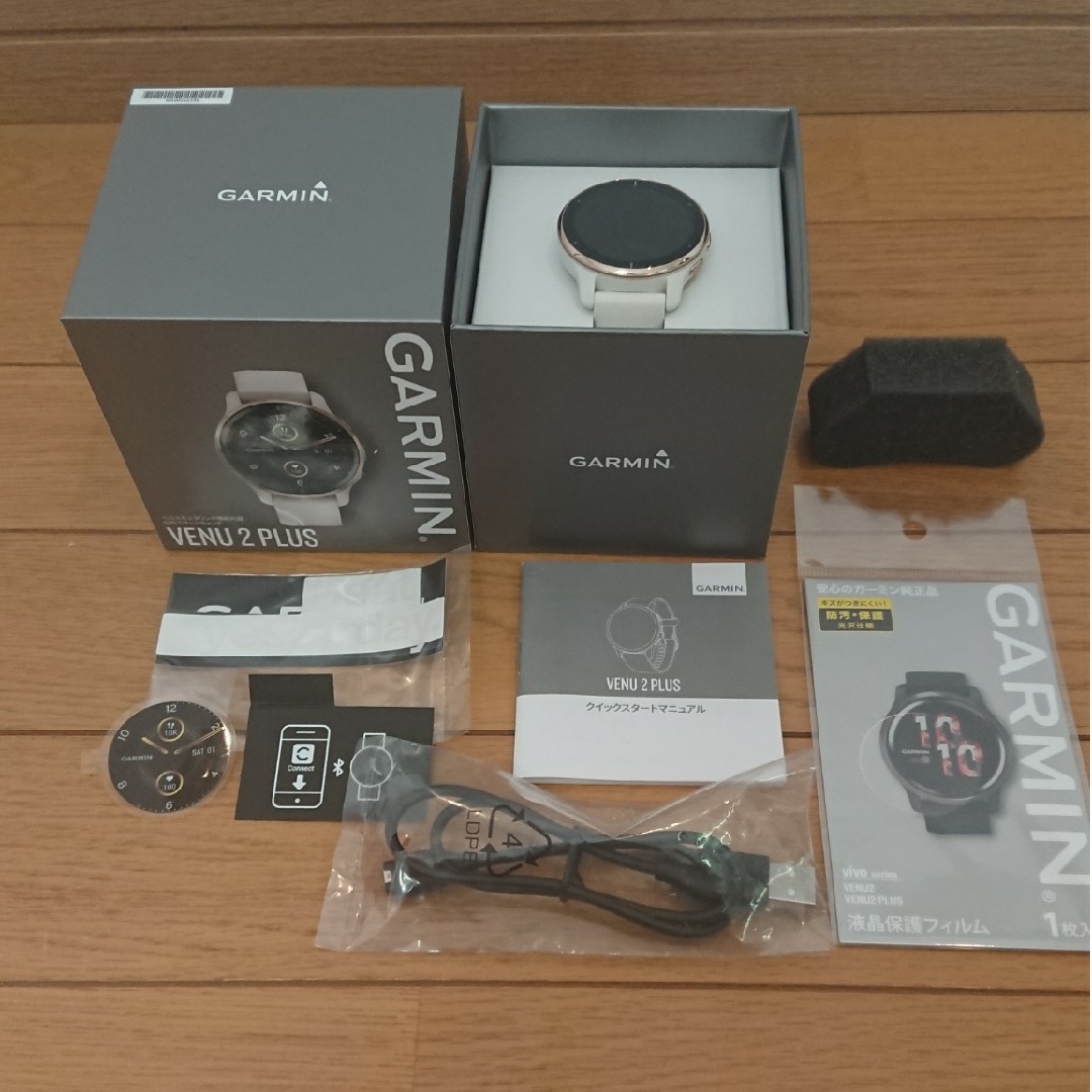 ガーミン Garmin Venu2 Plus ホワイト スマートウォッチ-