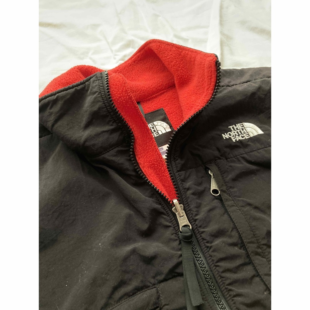 ビンテージノースフェイス 90s デナリフリースベスト XXL程度 赤黒 TNF