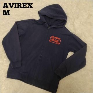 アヴィレックス(AVIREX)のAVIREX 薄手パーカー M ネイビー(パーカー)