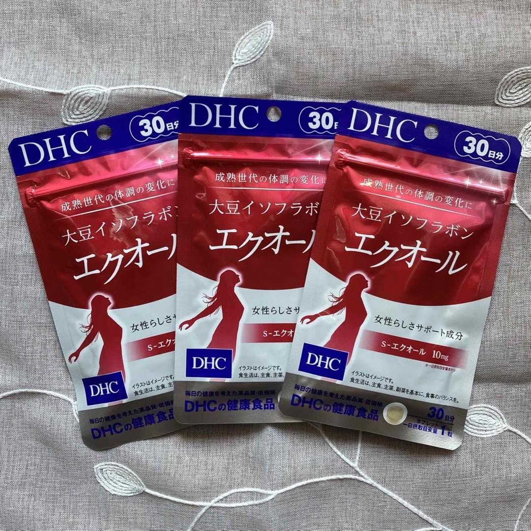DHC  大豆イソフラボン　エクオール　30日分×3袋