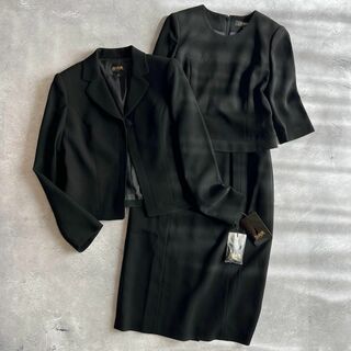 美品 ユミカツラ ドレススーツ 3ピース セットアップ S程 シルバーグレー