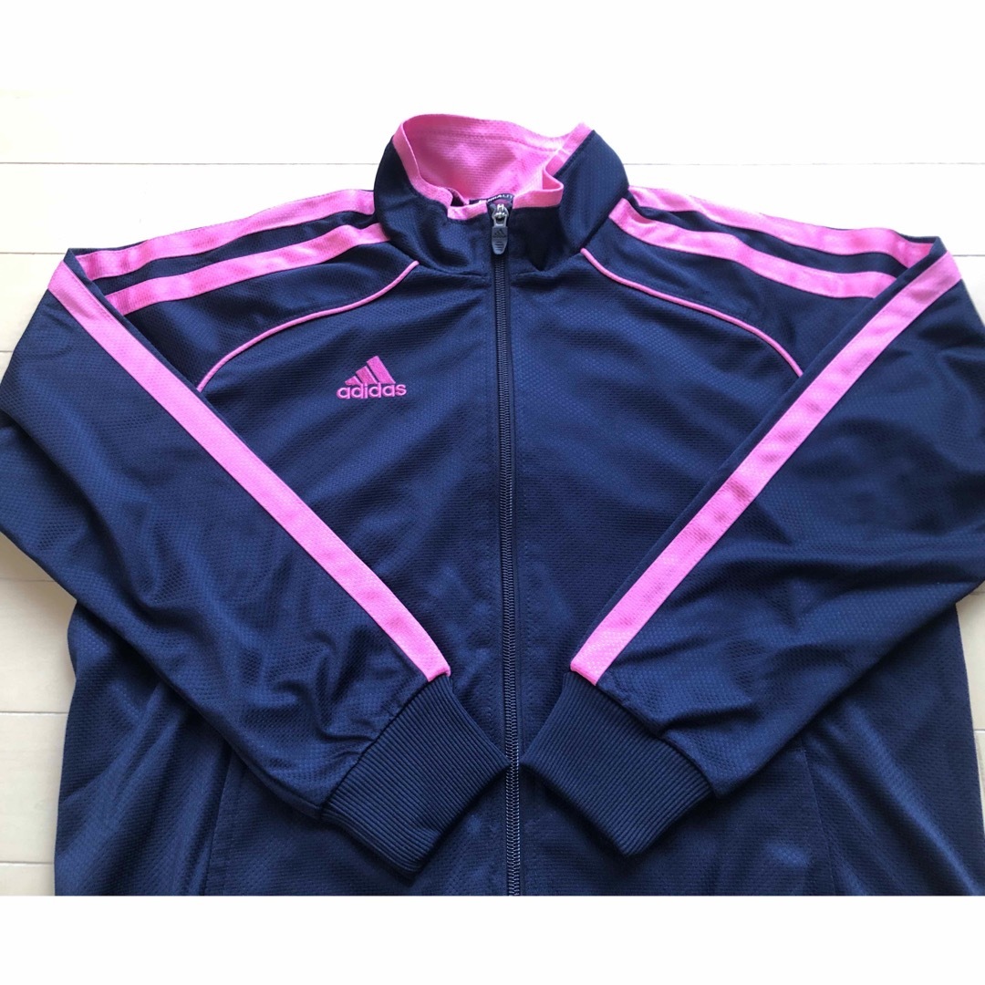 adidas(アディダス)の女の子　160 アディダス　ジャージ　上　上着 キッズ/ベビー/マタニティのキッズ服女の子用(90cm~)(ジャケット/上着)の商品写真