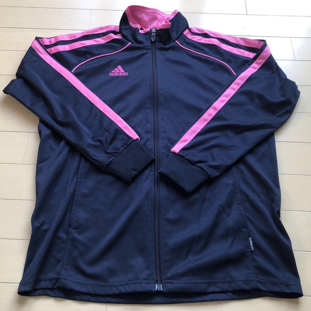 adidas(アディダス)の女の子　160 アディダス　ジャージ　上　上着 キッズ/ベビー/マタニティのキッズ服女の子用(90cm~)(ジャケット/上着)の商品写真