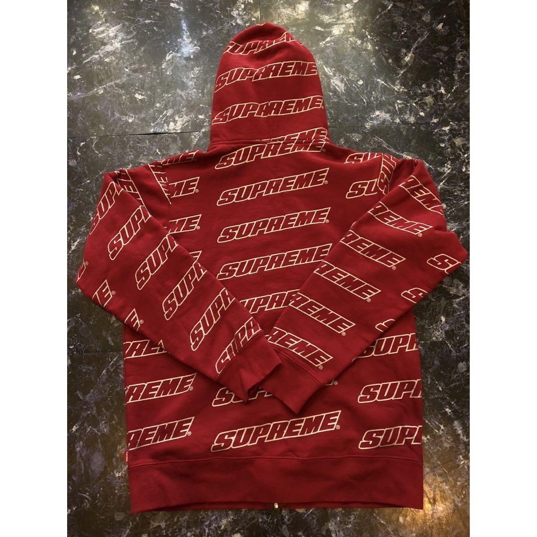 シュプリーム　supreme repeat パーカー　18ss zip