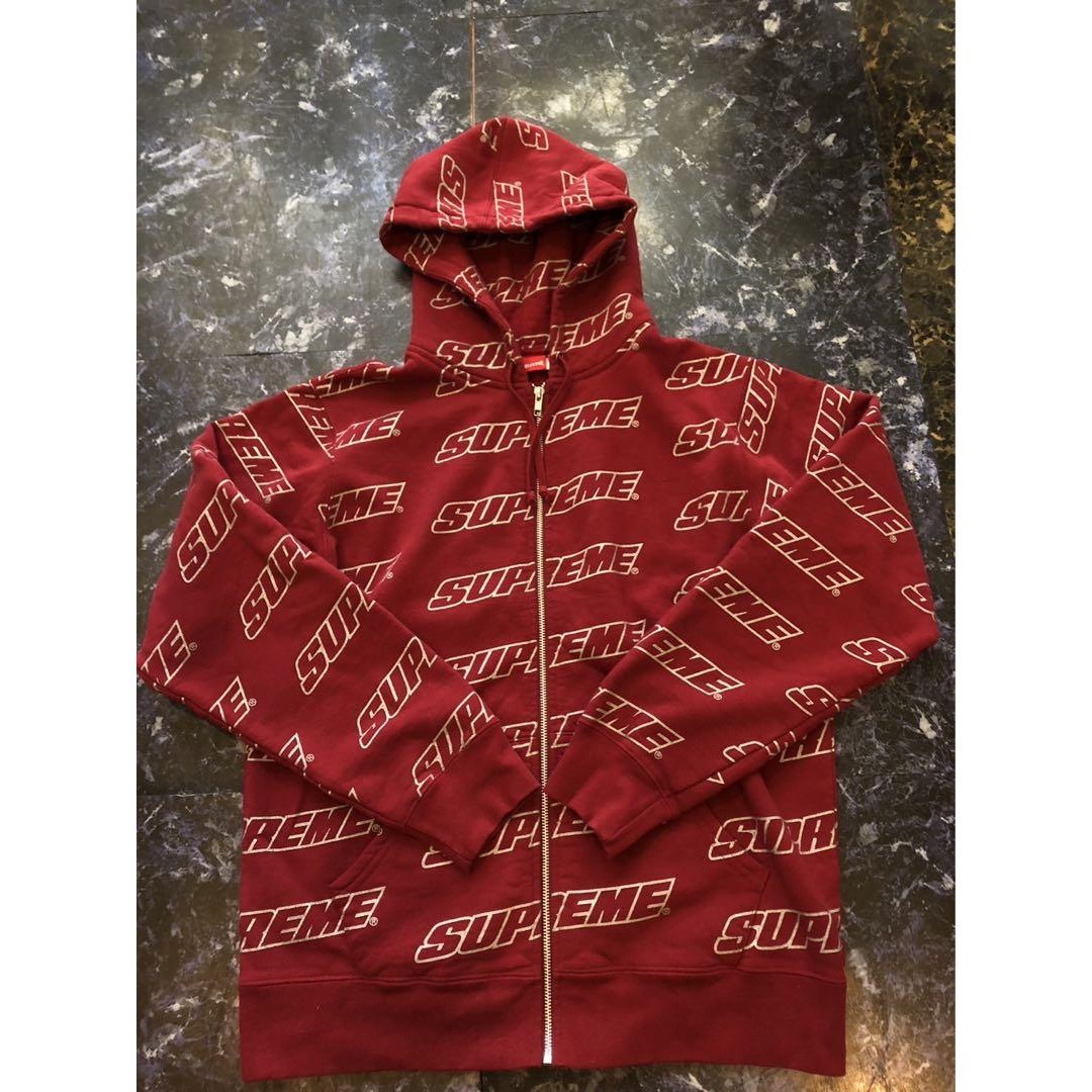 シュプリーム　supreme repeat パーカー　18ss zip