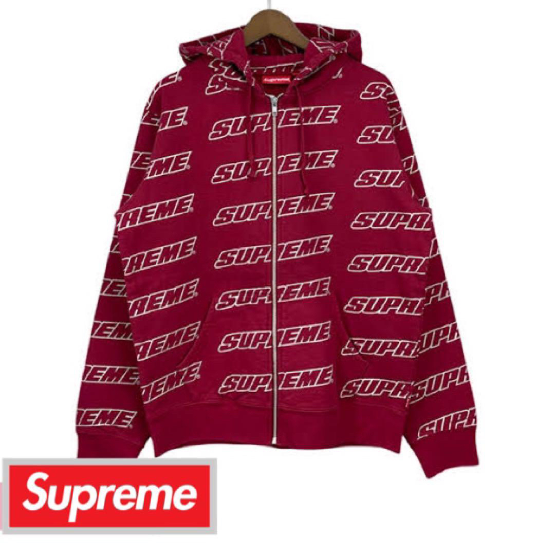 シュプリーム　supreme repeat パーカー　18ss zip