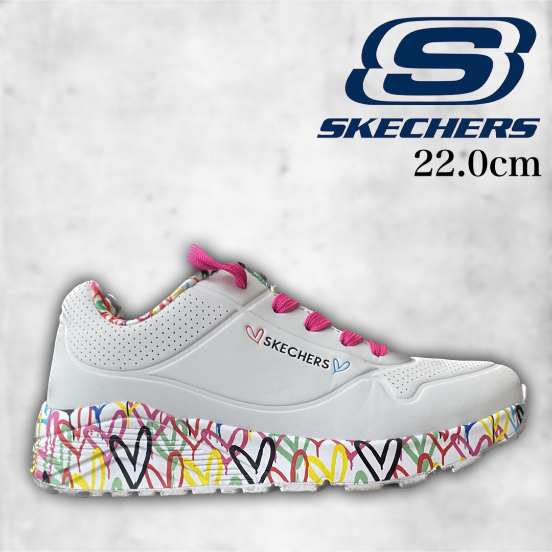 スケッチャーズSKECHERSハートコラボ限定スニーカー22cm