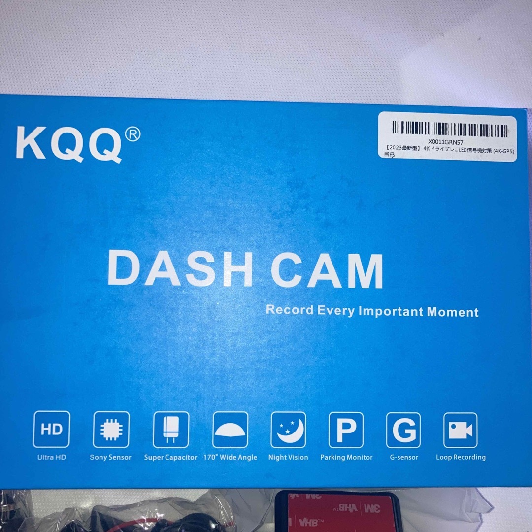 KQQ ドライブレコーダー 最新型  4K GPS ドラレコ ダッシュカム