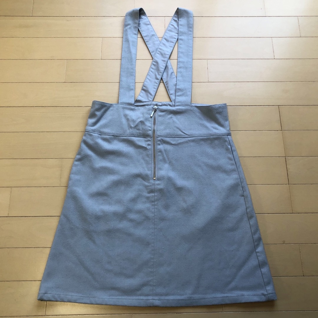 GU(ジーユー)のGU 女の子　ジャンバースカート　160 キッズ/ベビー/マタニティのキッズ服女の子用(90cm~)(スカート)の商品写真