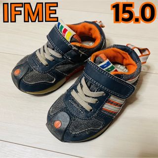 イフミー(IFME)のIFME キッズスニーカー 15.0 オレンジ(スニーカー)