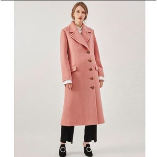 ルシェルブルー(LE CIEL BLEU)のNapping Wool Coat美品 ロングコート ナッピングウールコート(ロングコート)