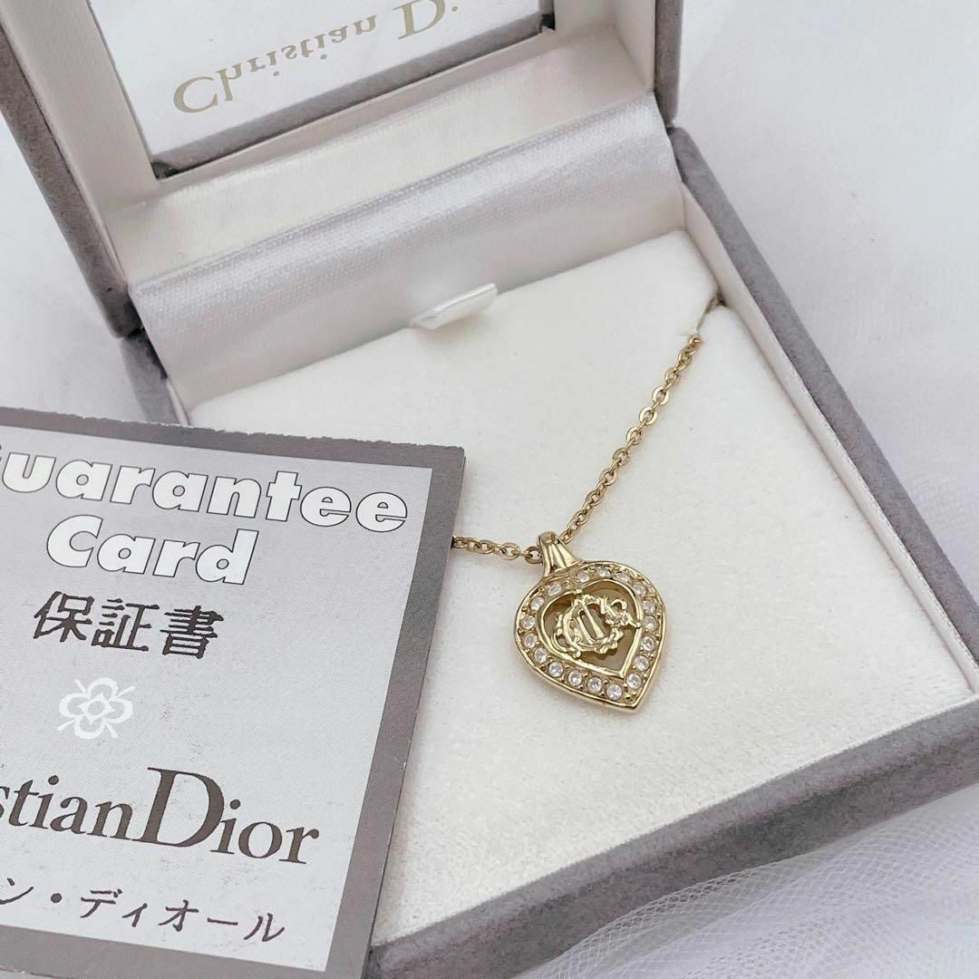 ✨極美品✨Dior ネックレス エンブレム ハート サークル 旧ロゴ ゴールド